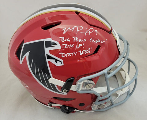 MICHAEL PENIX SIGNED ATLANTA FALCONS SPEEDFLEX WITH INSCRIPTIONS LE/9 BECKETT