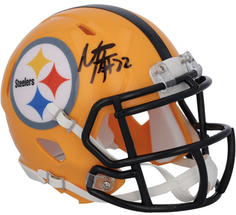 Najee Harris Autographed Steelers 75th Anniversary Mini Speed Helmet Fanatics