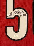 FRAMED GEORGIA BULLDOGS GENO ATKINS AUTOGRAPHED SIGNED JERSEY JSA COA