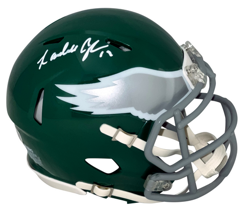 RANDALL CUNNINGHAM SIGNED PHILADELPHIA EAGLES SPEED MINI HELMET BECKETT