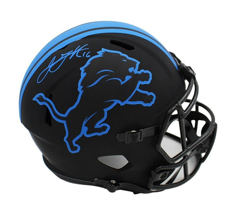 Jared Goff Signed Detroit Lions Speed Authentic Eclipse NFL Helmet