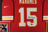 Patrick Mahomes Autographed Kansas City Chiefs Nike Game Framed Jersey Beckett A