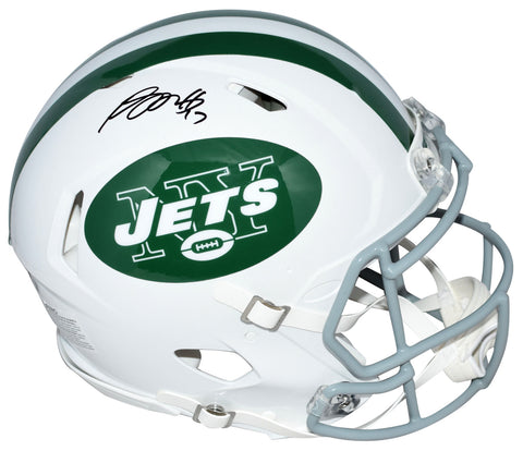 DAVANTE ADAMS SIGNED NEW YORK JETS WHITE AUTHENTIC SPEED HELMET BECKETT