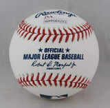 Rickey Henderson Autographed Rawlings OML Baseball w/ Man of Steal -JSA Auth