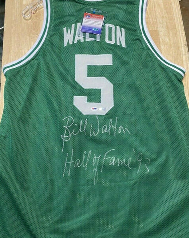 Bill Walton Signed Boston Celtics Custom Jersey (PSA/DNA COA) HOF Center / UCLA