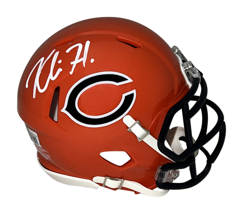 KHALIL HERBERT AUTOGRAPHED CHICAGO BEARS 2022 SPEED MINI HELMET BECKETT
