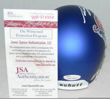 ANTHONY MILLER SIGNED AUTOGRAPHED MEMPHIS TIGERS BLUE MINI HELMET JSA