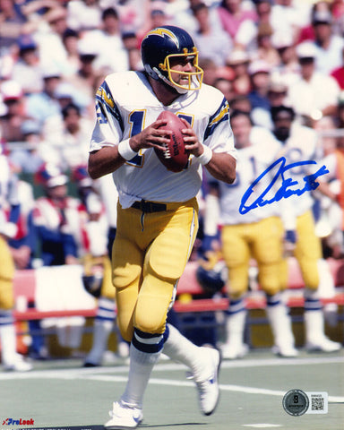 Dan Fouts Autographed San Diego Chargers 8x10 Photo Beckett 45723