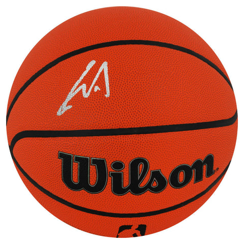 Yao Ming (HOUSTON ROCKETS) Signed Wilson I/O NBA Basketball - (SCHWARTZ COA)