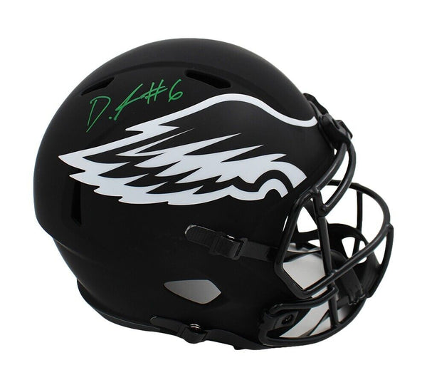 Devonta Smith Signed Philadelphia Eagles Speed Full Size Eclipse NFL Helmet