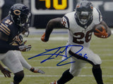 Lamar Miller Signed *Blue Houston Texans 8x10 Breakaway Run Photo- JSA W Auth