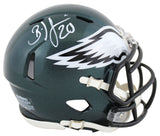 Eagles Brian Dawkins Authentic Signed Speed Mini Helmet W/ Case BAS Witnessed