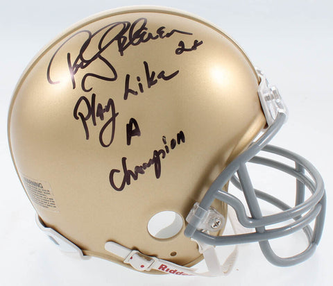 Rocky Bleier Signed Notre Dame Fighting Irish Mini Helmet (Beckett COA) Steelers