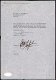 Red Sox Carl Yastrzemski Signed 1977 Letter on Red Sox Letterhead PSA #AI50349