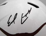 Earl Campbell Autographed White Full Size Helmet Texas Beckett QR #W743999