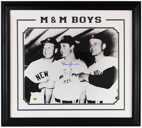 Bobby Murcer Signed New York Yankees Framed MLB Photo of Mantle /Murcer/Maris