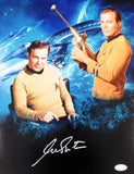 WILLIAM SHATNER AUTOGRAPHED SIGNED 11X14 PHOTO STAR TREK JSA STOCK #159198