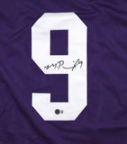 Michael Penix Jr. Autographed Purple College Style Jersey - Beckett W Hologram