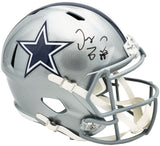 DEZ BRYANT AUTOGRAPHED COWBOYS SILVER FULL SIZE SPEED HELMET BECKETT 230225