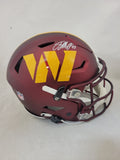 TERRY MCLAURIN SIGNED WASHINGTON COMMANDERS SPEEDFLEX HELMET BECKETT QR