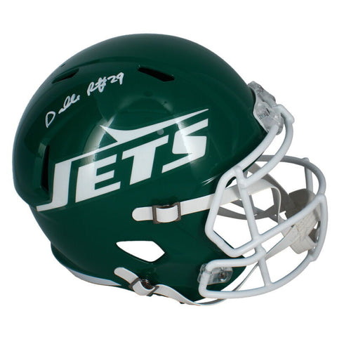 Darrelle Revis Autographed New York Jets Throwback Full Size Helmet Beckett