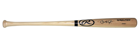 CAL RIPKEN JR SIGNED BALTIMORE ORIOLES RAWLINGS BLONDE BASEBALL BAT BECKETT