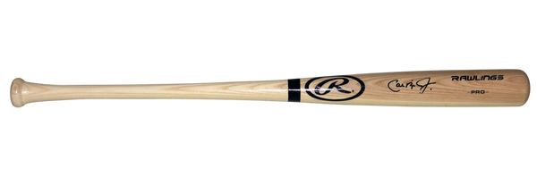 CAL RIPKEN JR SIGNED BALTIMORE ORIOLES RAWLINGS BLONDE BASEBALL BAT BECKETT