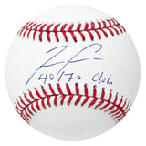 Ronald Acuna Jr. Atlanta Braves Signed 40/70 Club Inscribed OMLB Baseball BAS