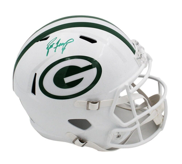 Brett Favre Signed Green Bay Packers Speed Full Size White Alt 2024 NFL Helmet