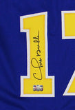 Chris Mullin Signed Golden State Custom Blue Jersey