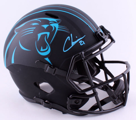 JEREMY CHINN SIGNED CAROLINA PANTHERS ECLIPSE FULL SIZE SPEED HELMET BECKETT