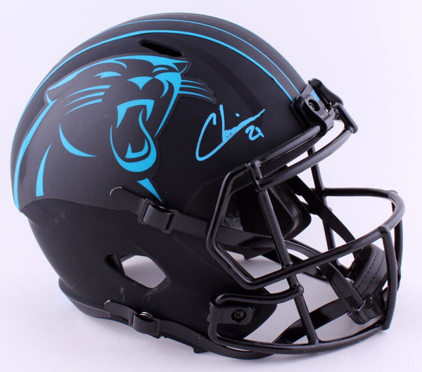 JEREMY CHINN SIGNED CAROLINA PANTHERS ECLIPSE FULL SIZE SPEED HELMET BECKETT