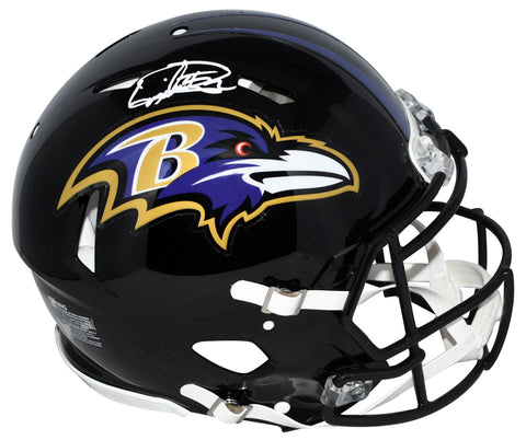 DERRICK HENRY AUTOGRAPHED BALTIMORE RAVENS AUTHENTIC SPEED HELMET BECKETT