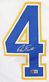 Dan Fouts Authentic Signed White Throwback Pro Style Jersey BAS Witnessed