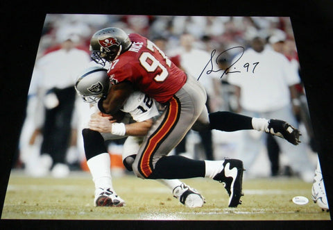 SIMEON RICE AUTOGRAPHED SIGNED TAMPA BAY BUCS BUCCANEERS 16x20 PHOTO JSA