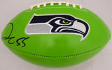 FRANK CLARK AUTOGRAPHED GREEN SEATTLE SEAHAWKS LOGO FOOTBALL MCS HOLO 137955