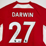 Autographed/Signed Darwin Nunez Liverpool Red Soccer Jersey Beckett BAS COA #2