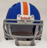 KYLE PITTS AUTOGRAPHED FLORIDA FLAT MATTE BLUE SPEED MINI HELMET BECKETT 189800