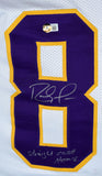 Randy Moss Autographed White Pro Style Jersey w/Straight Cash-Beckett W Hologram