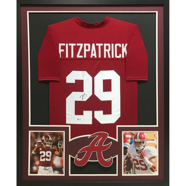 Minkah Fitzpatrick Autographed Signed Framed Alabama Crimson Tide Jersey BECKETT