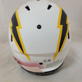 LADD MCCONKEY SIGNED LA CHARGERS F/S LUNAR ECLIPSE SPEED AUTHENTIC HELMET BAS QR