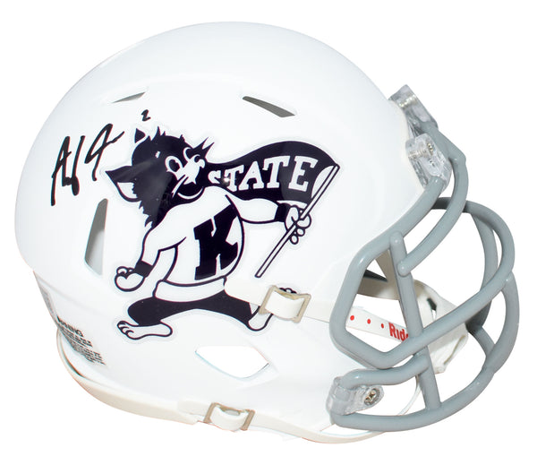 AVERY JOHNSON AUTOGRAPHED KANSAS STATE WILDCATS WILLIE SPEED MINI HELMET BECKETT