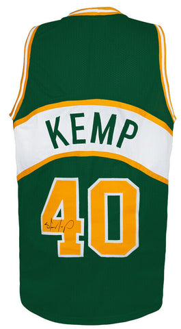 Shawn Kemp Signed Green Custom Basketball Jersey - (SCHWARTZ COA)