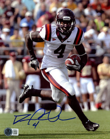 David Wilson Autographed Virginia Tech Hokies 8x10 Photo Beckett 47295