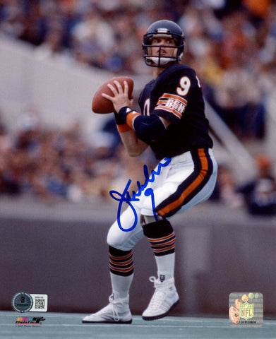 Jim McMahon Autographed Chicago Bears 8x10 Photo Beckett 45619