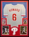 FRAMED PHILADELPHIA PHILLIES RYAN HOWARD AUTOGRAPHED SIGNED JERSEY JSA COA