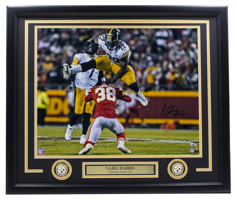 Najee Harris Signed Framed Pittsburgh Steelers 16x20 Photo Fanatics