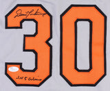 Dennis Martinez Baltimore Oriolres Signed Jersey Inscribed "245 Wins"(JSA COA)