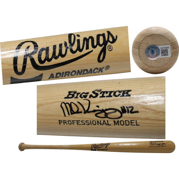 Mike Kingery Autographed Rawlings Blonde Big Stick Bat Beckett 44330