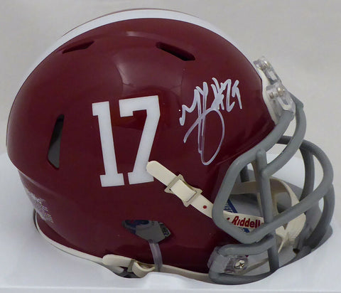 MINKAH FITZPATRICK AUTOGRAPHED SIGNED ALABAMA SPEED MINI HELMET BECKETT 161025